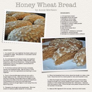 Honey Wheat Bread