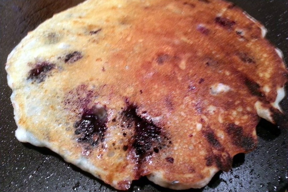 Gluten Free Blueberry Cheese Pancakes