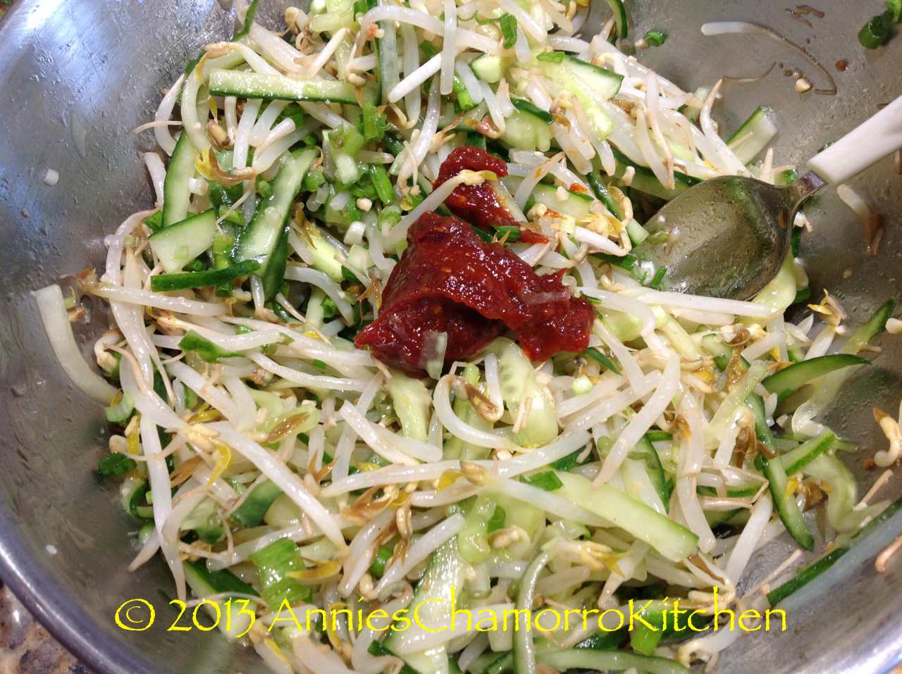 Bean Sprout & Cucumber Kimchi 24 Annie's Chamorro Kitchen